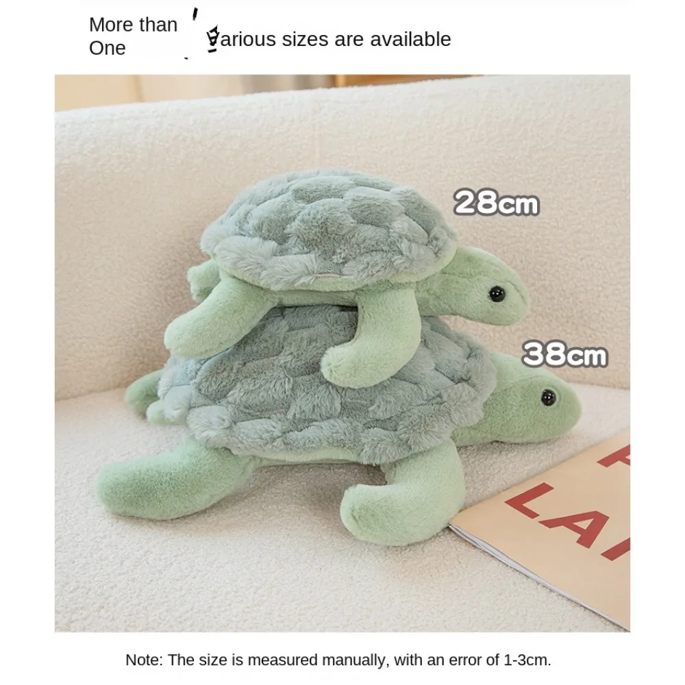 녹색 귀여운 거북이 봉제 인형 핑크 만화 동물 바다 거북 봉제 장난감 28/38cm 부드러운 거북이 베개 봉제 인형