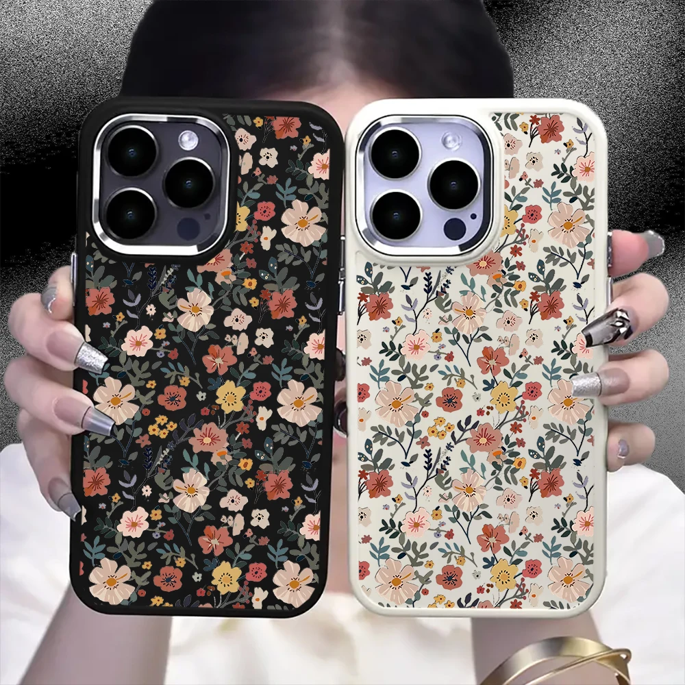 

Новый дизайн, винтажный чехол для телефона с цветочным узором для iPhone 16Pro Max/iPhone 16Pro/iPhone 16/16 Plus для iPhone 11 12 13 14 15 серий