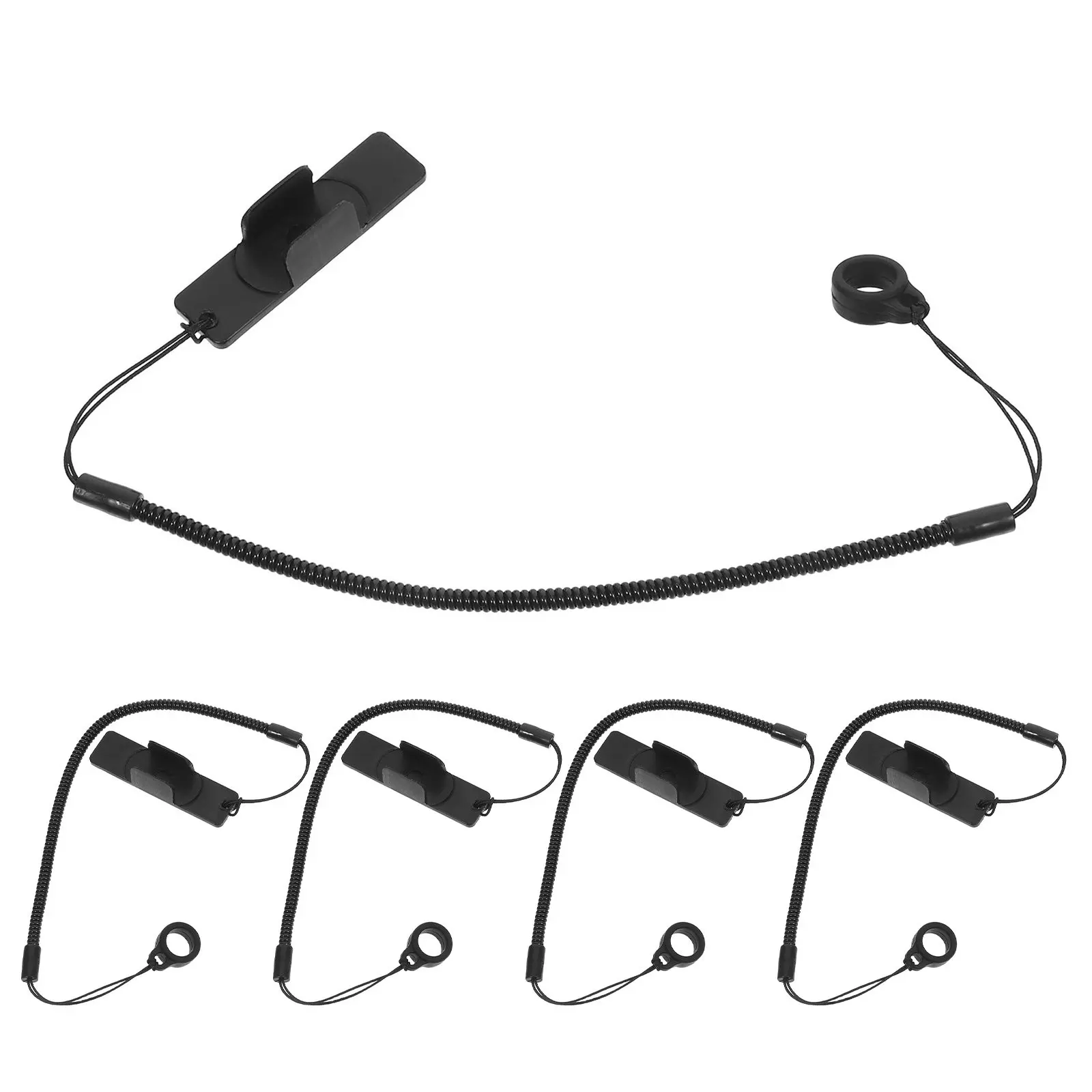 

Набор из 5 выдвижных держателей для ручек/стилусов, 12 дюймов, эластичный ремешок с силиконовым кольцом для защиты сенсорных ручек