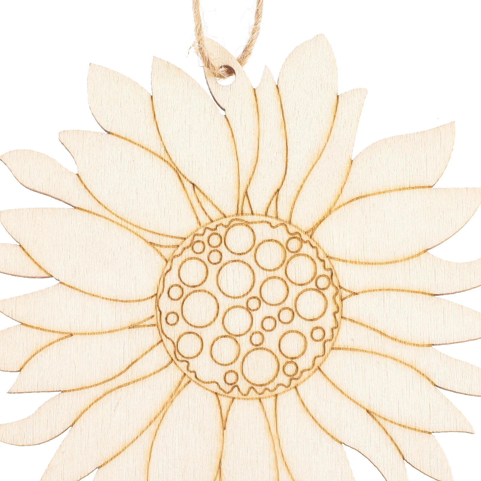 2 набора незаконченных деревянных вырезок в форме подсолнуха