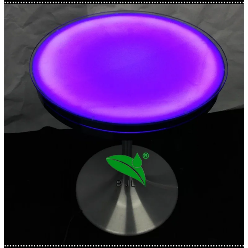 Custom, indoor color changing remote controller glowing led coffee cocktail table