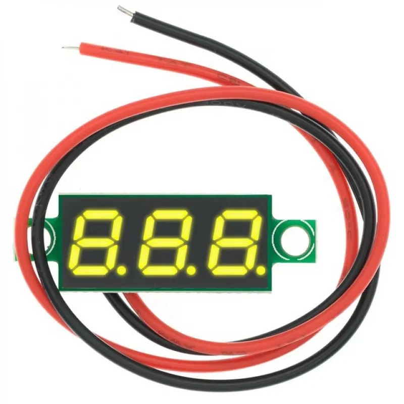 0.28Inch Ultra-Small Digital Voltmeter Digital Display Adjustable Two LinesDC2.5-30VBattery Voltage