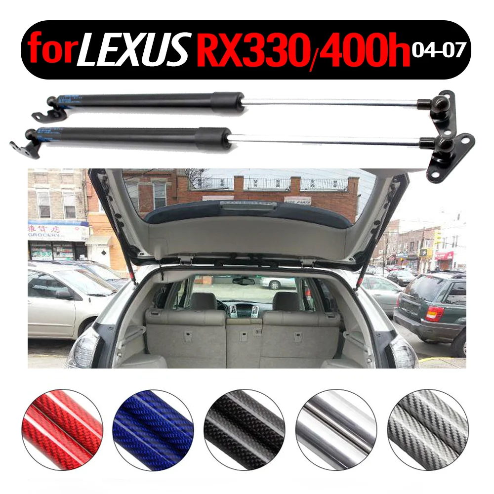 2pcs Rear Tailgate Trunk Boot Gas Charged Struts Lift support Damper for Lexus RX330 RX350 RX400h XU30 SUV 2003-2008