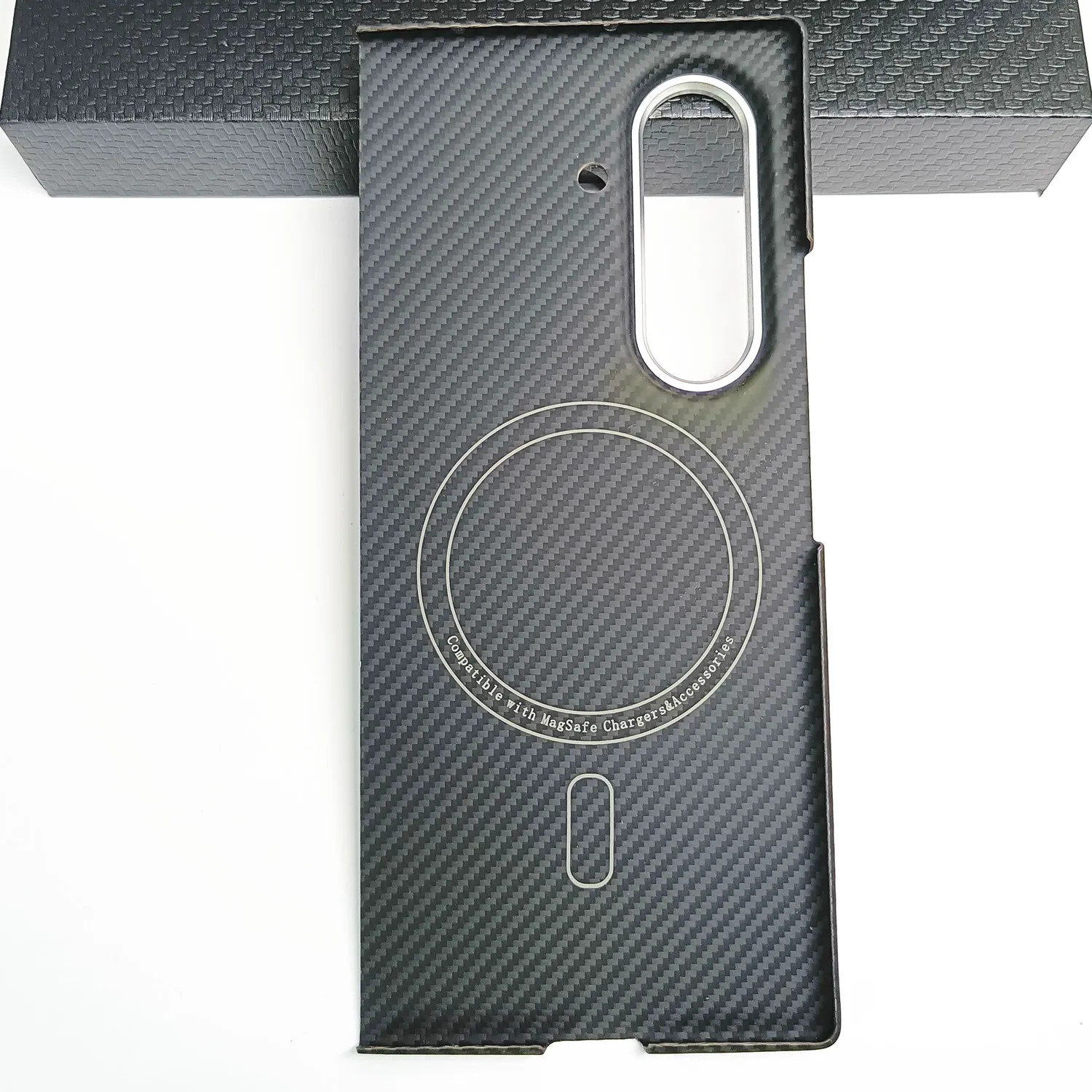 Oryginalne etui Magsafe z włókna węglowego 600D Aramid do Samsung Galaxy Z Fold 7 Fold7 ZFold7 Matowe, cienkie, magnetyczne, kuloodporne etui