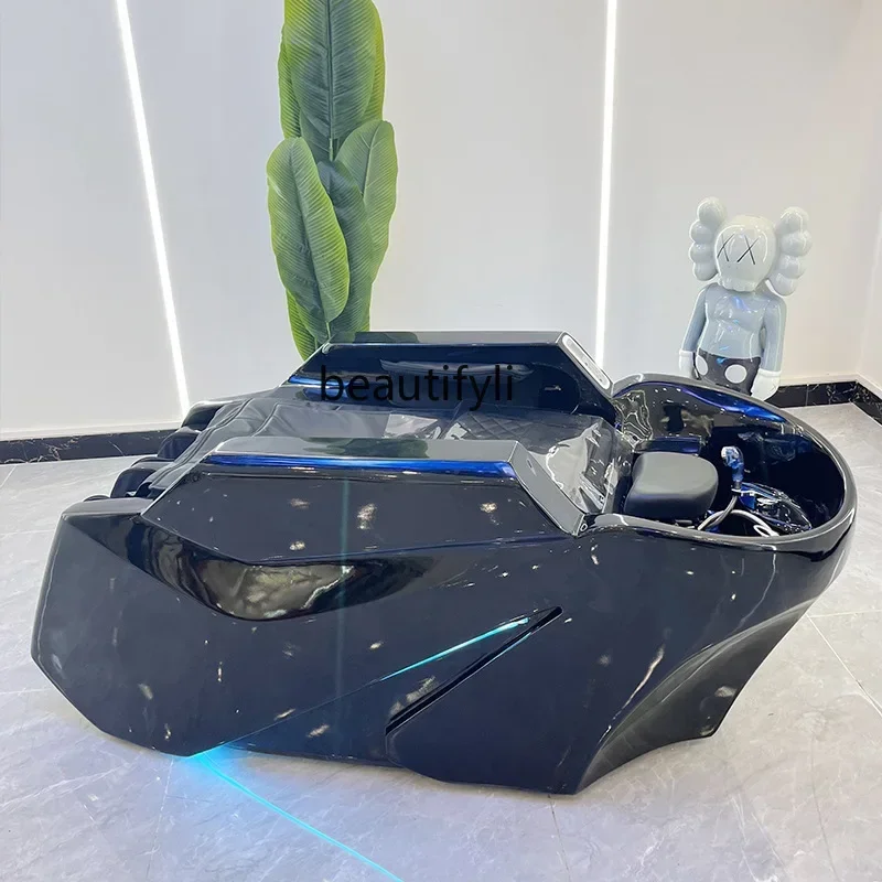 

FF Автоматический электрический массажный шампунь, кровать для парикмахерской, уход за волосами, фумигационный водонагреватель