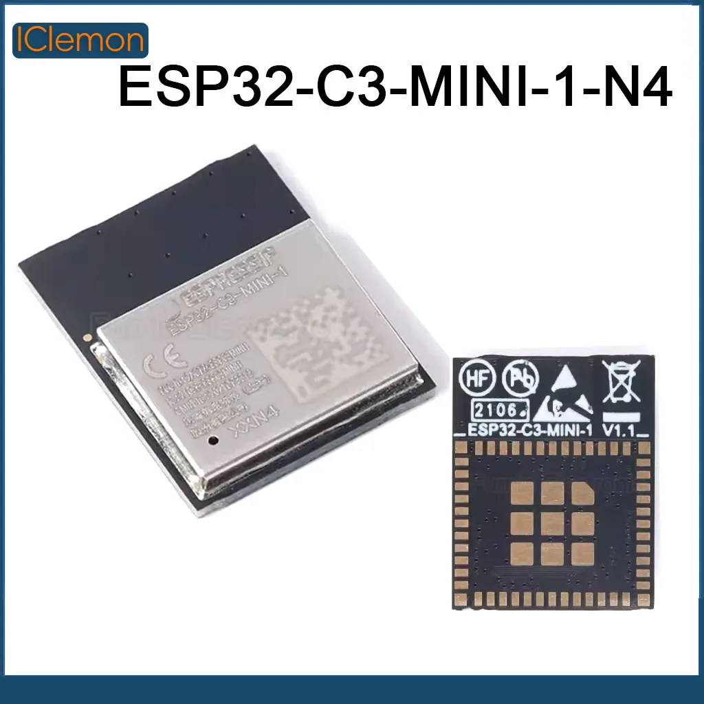 ESP32-C3-MINI-1-N4 WiFi+ Bluetooth BLE5.0 RF TXRX MODULE BT Transceiver Module 2.412GHz ~ 2.484GHz PCB