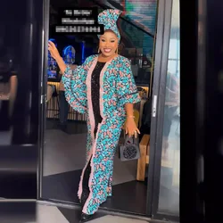 African Dresses for Women 2024 Traditional Africa Clothing Dashiki Ankara Outfits Gown Abayas Robe Muslim Kaftan Maxi Long Dress