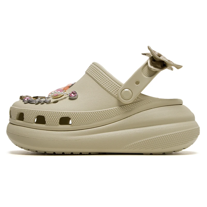 

Crocs Men's and Women's Clogs, Floral Dream Shadow Puff Series, Fashionable Sports Slippers, Outdoor Sandals 211534-2Y2