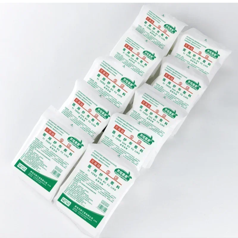 10Pcs/pack Gauze Pad Cotton First Aid Kit Waterproof Wound Dressing Sterile Emergency Bandage for Wound Care