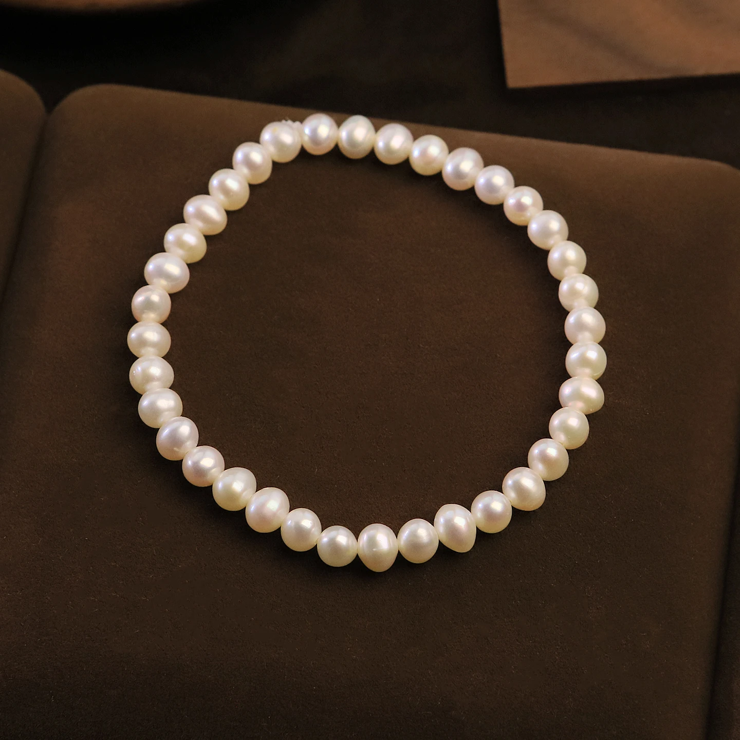 Real Freshwater Pearl Stretch Bracelet for Women Daily Wedding Gift Minimalist Elastic Pearl Bracelet Fashion Korean Jewelry