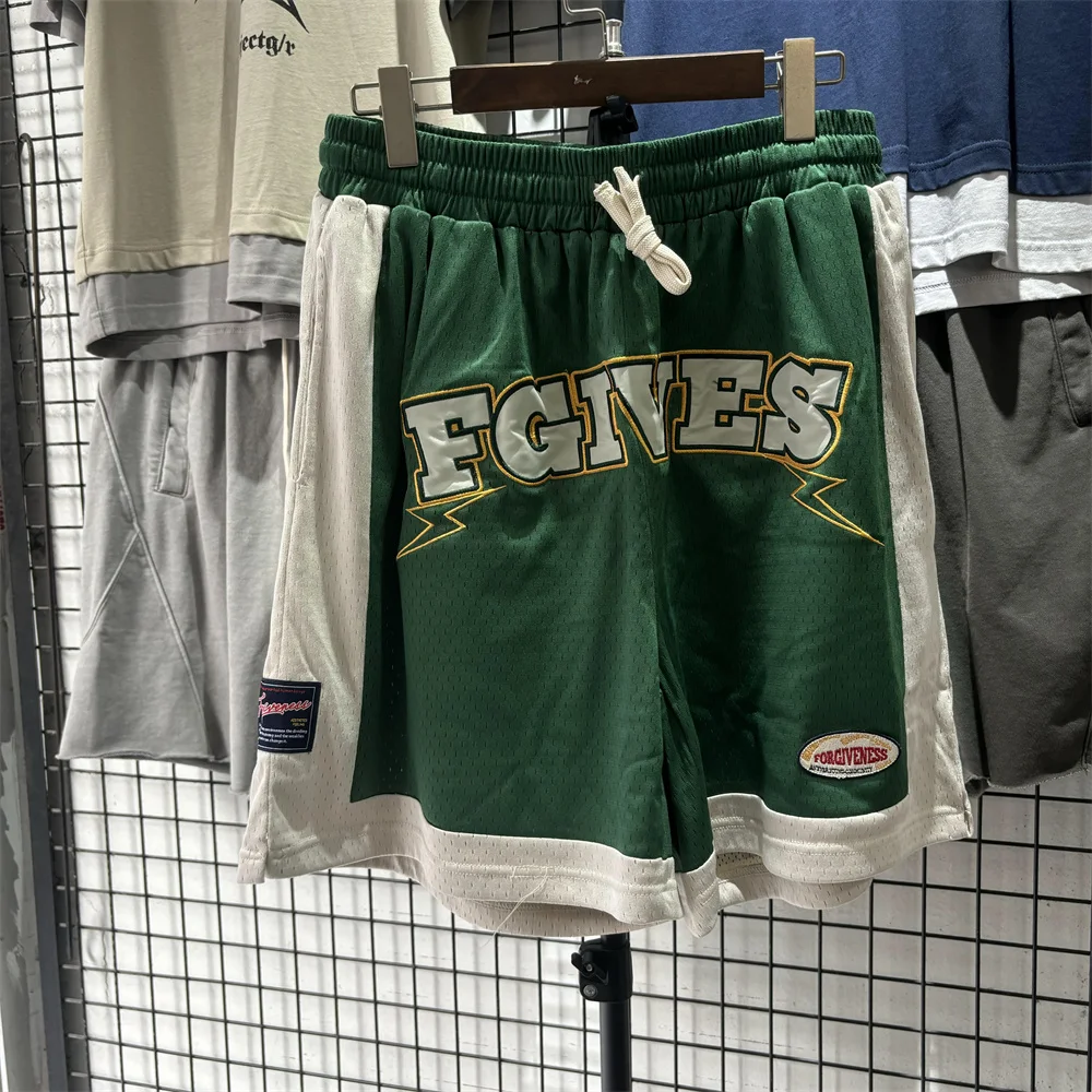 

Trendy High Street American FGives Embroidered Letter Me Dstring Fitn Loose Baskeall Pants orts Breathable