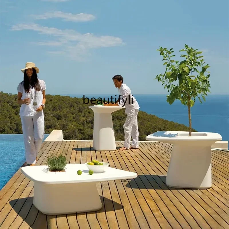 

Сад для отдыха, низкий табурет, приставной столик, вилла, бассейн, FRP, уличный барный стул, журнальный столик, приставной столик