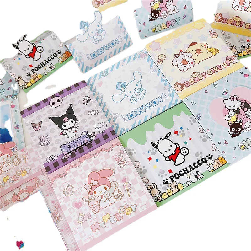 Imagem -02 - Sanrio Card Head Card Back Packaging Materiais Decoração Cartão de Papel Cute Cartoon Presentes do Dia das Crianças