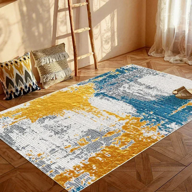 Modern Splash-ink Floor Mat for Living Room Abstract Home Rug Large Area Carpet Decoration Bedroom Luxury Antiskid Lounge Carpet