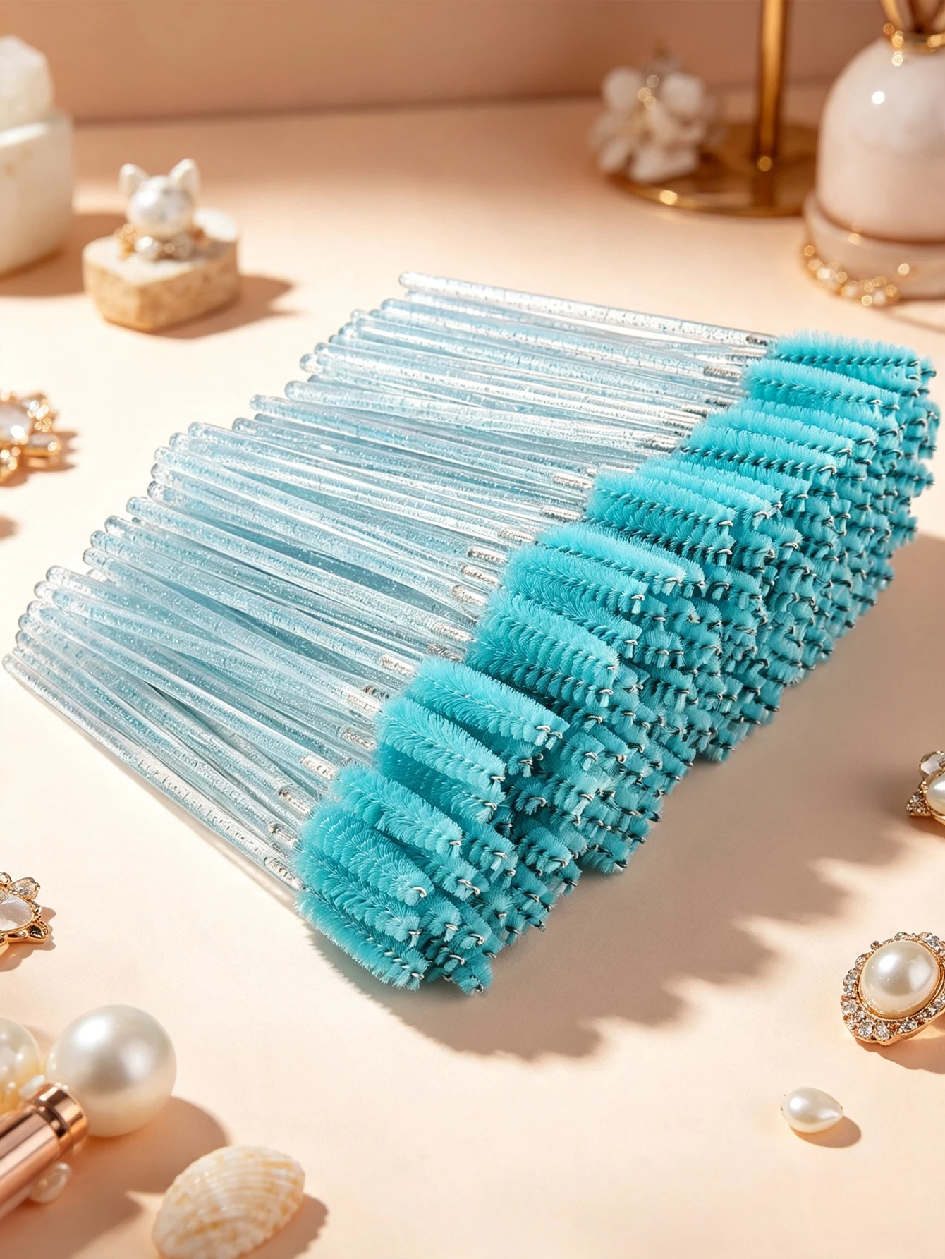 Eyelash Extension Remover - 50/100 sztuk 2-w-1 Mini Elastyczny Grzebyk
