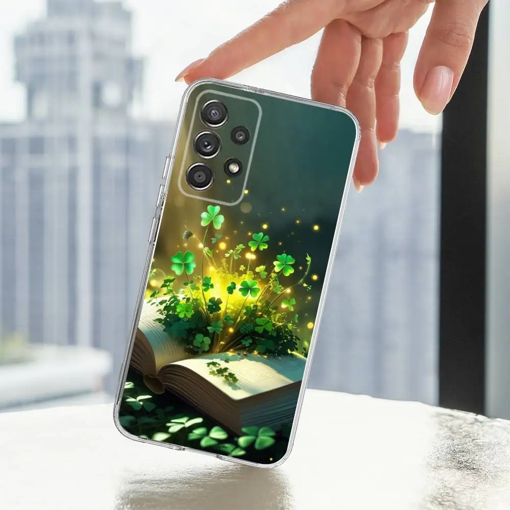 حافظة لهاتف سامسونج A30,71,51,S9,10,20,Ultra,FE,Lite,S25,24,22,23,21,PIus,شفاف,سيليكون