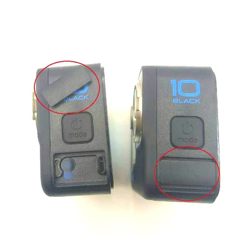Imagen 1 del producto Gopro Hero 9 10111213 cubierta de micrófono accesorios originales funda protectora ranura repelente de agua protector contra el polvo puerta lateral marco protector