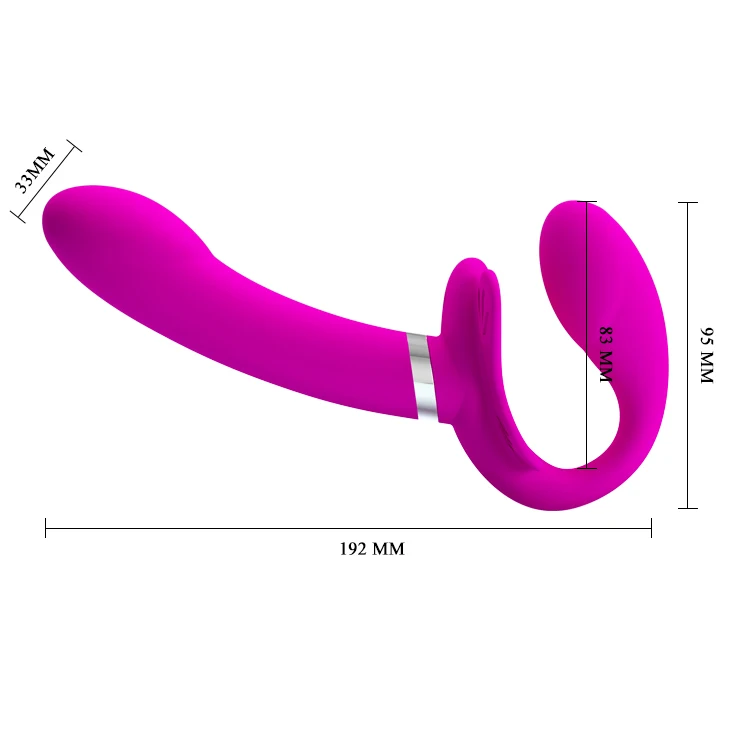 Strapless 12 Speed Strap-on Dildos Vibrators For Women Vibrating Double Penetration Strapon Vibrator Lesbian