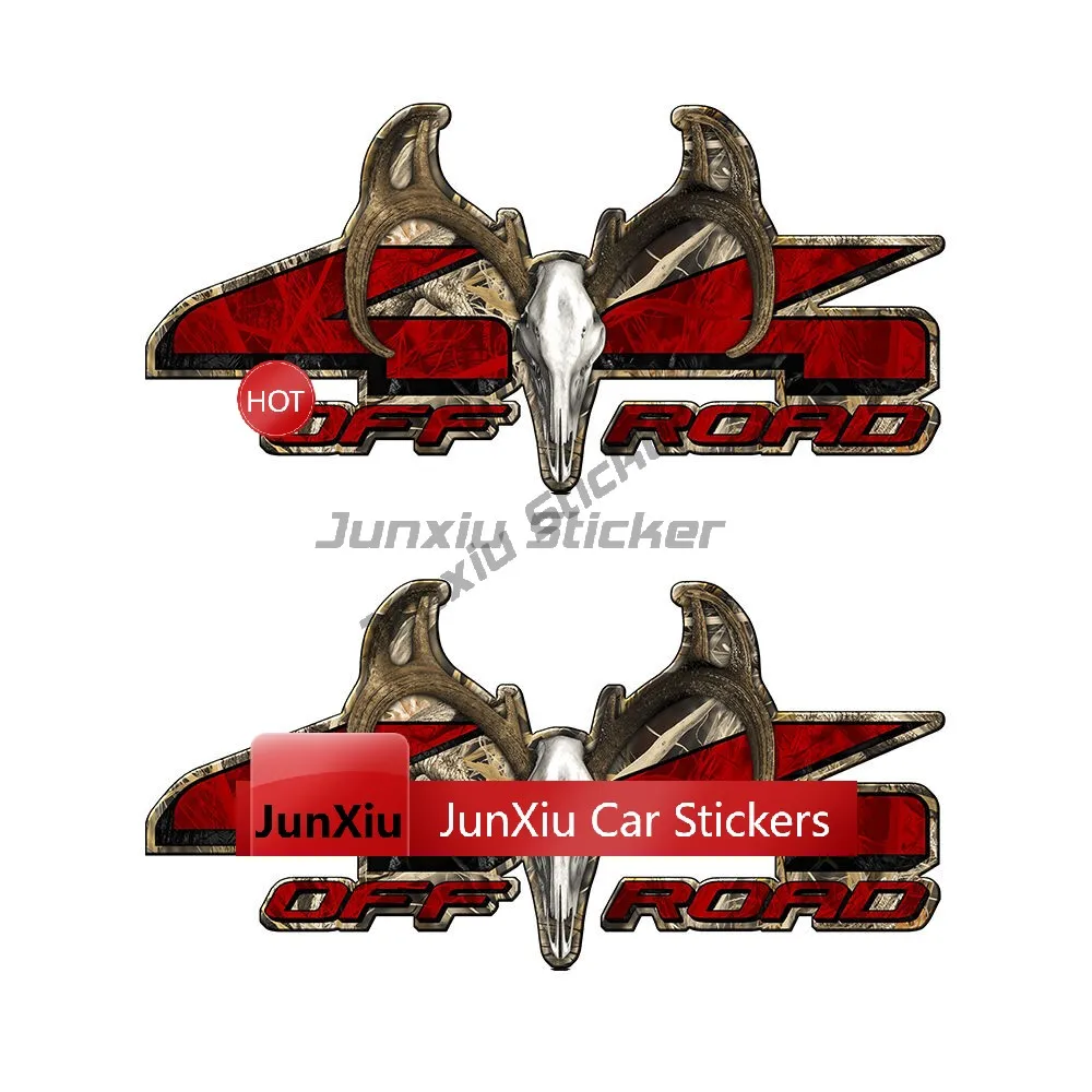 2 Stück 4x4 Offroad Pink Camo Aufkleber für LKW-Ladefläche und Heckklappe, Vinyl-Grafiken, 4x4 Offroad Mountain Vinyl-Aufkleber Zubehör Motor – Detail 15