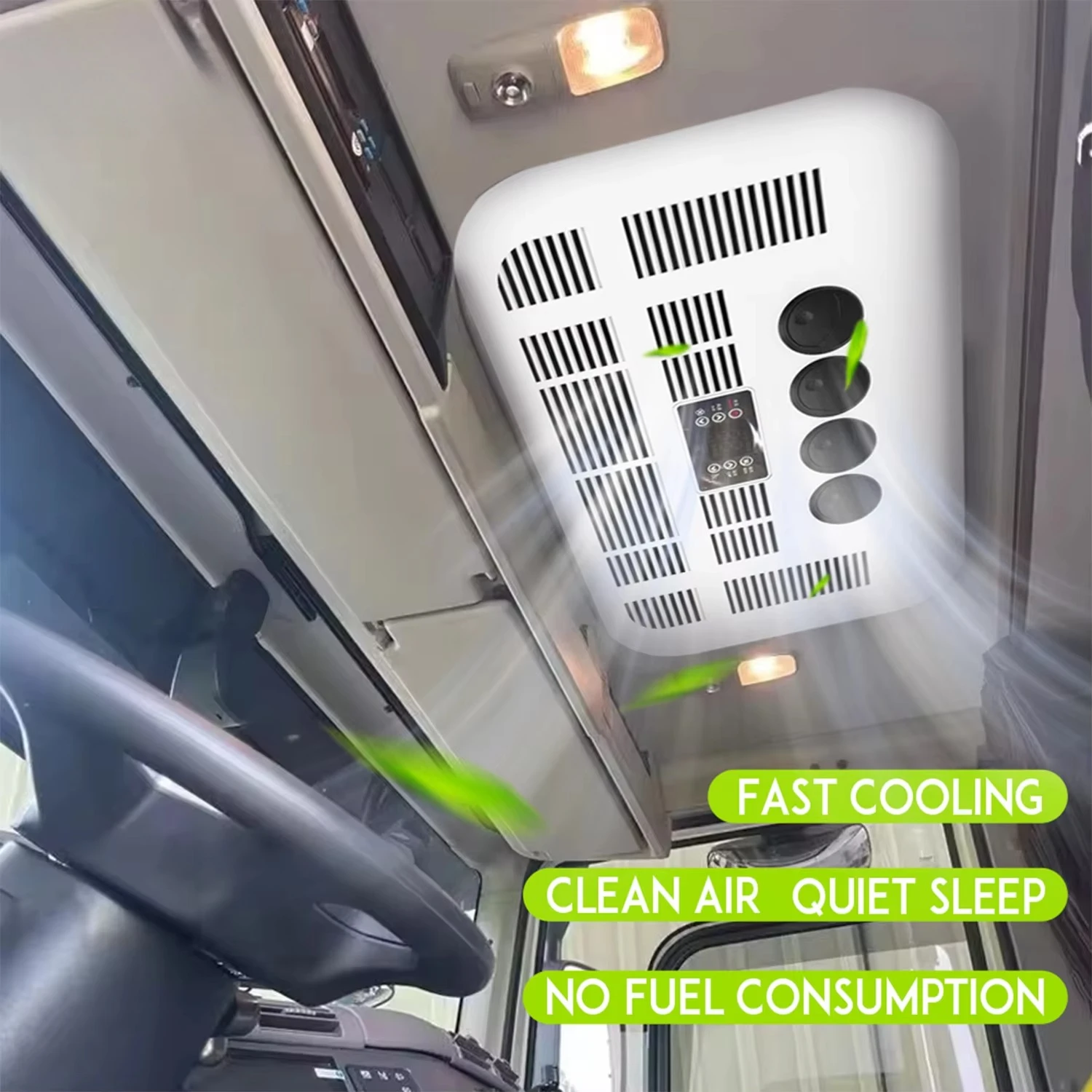 고품질 도매 지붕 장착형 에어컨 빠른 냉각 12V 24V 트럭 RV 밴용 에어컨