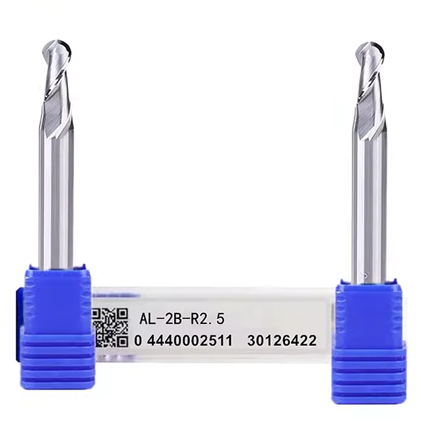 

AL-2B-R2.5 AL-2B ZCC.CT Solid hard alloy tungsten steel end mill AL-2B-R2.5 Double-edged for aluminum Ball nose end mill