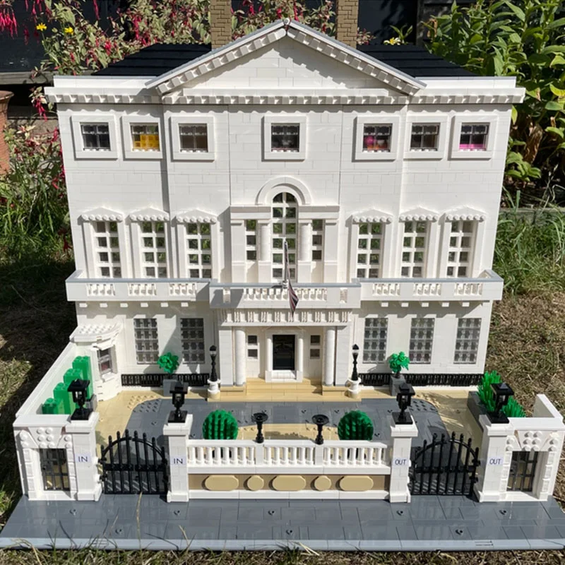 6174 قطعة MOC The Out Club Cambridge House وحدات نموذج ألعاب مكعبات البناء لتقوم بها بنفسك فكرة التعليم هدايا عيد الميلاد الطوب الاطفال #2