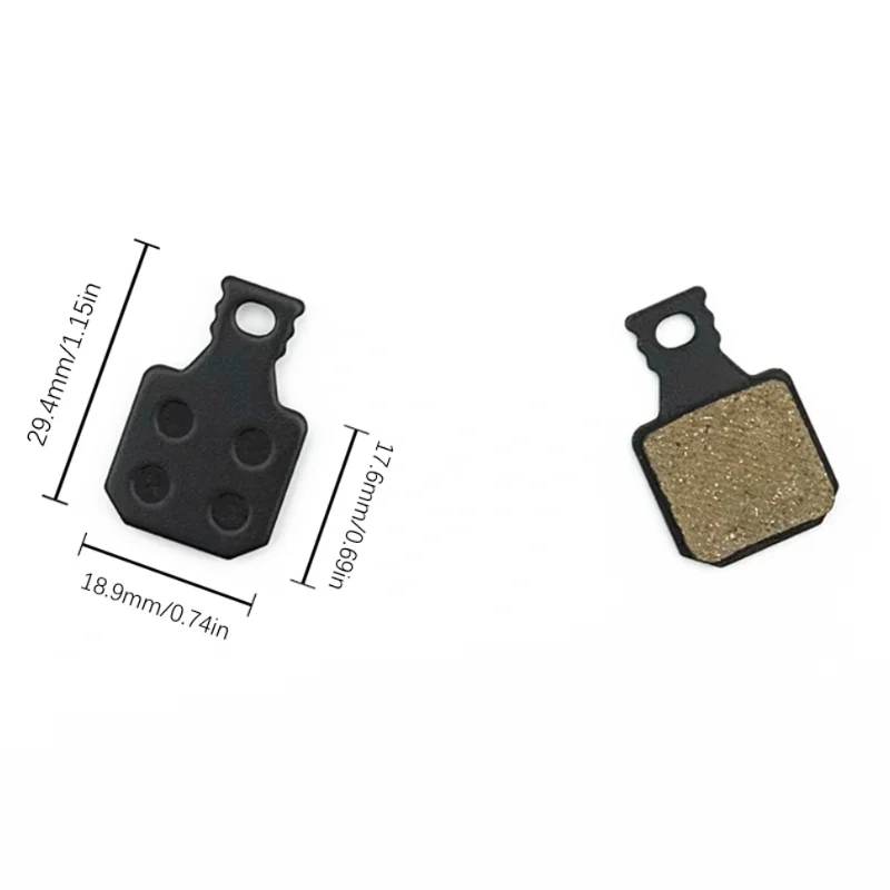 ผ้าเบรกเรซิ่นสำหรับจักรยานเสือภูเขา 2/4/8/12 คู่ สำหรับ Magura Type 8.P 8.R 8.S 8.1 MT5 MT5E MT7 Trail, MT Trail Carbon ด้านหน้า