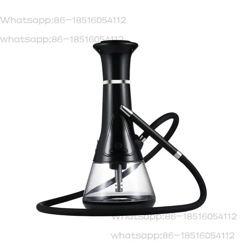 High-Quality Glass Hookah with Multi-Stage Filtration, Modern Design for Home and Bar Settings