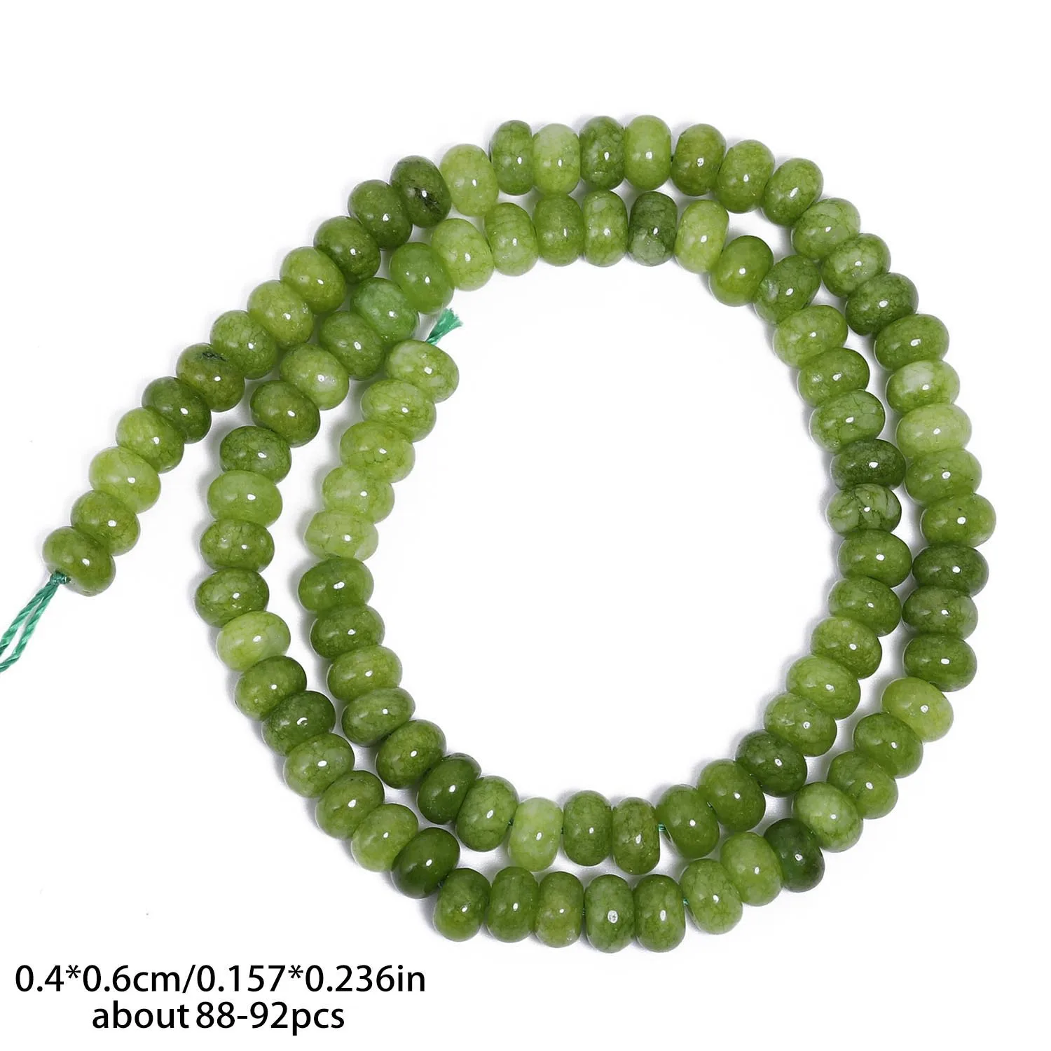 4x6mm Natürliche Abacus Rondelle Jade Quarz Perlen Stein Flache Runde DIY Charms Armbänder Lose Perlen Für Schmuck Machen liefert – Detail 10
