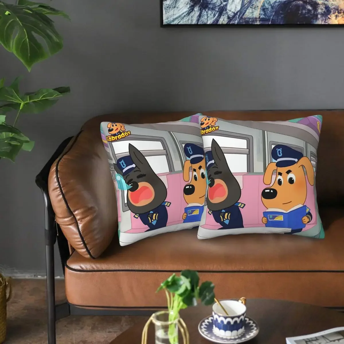 

Наволочки для подушек «Очень старая супружеская пара» с изображением шерифа Лабрадора, 2 шт., квадратные, для дома и дивана