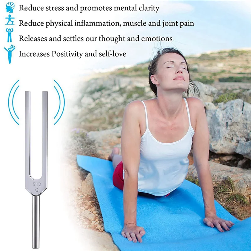 

【Must-Haves】16 Pack Tuning Fork Set(128 Hz,256 Hz,512 Hz,528 Hz)With Tuning Fork Hammer For Sound Sound Vibration Tools