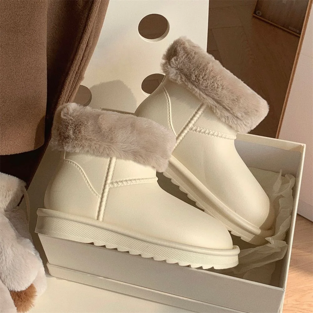 

Fashionable Fleece-Lined Thickened EVA Cotton Shoes Winter Outerwear Slip-Resistant Waterproof WomenSnow Boots