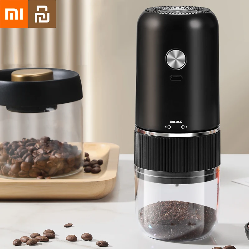 Xiaomi Youpin Electric Coffee Machine Portable One-button Start Automatic Power Off Rechargeable Small Coffee Bean Grinder New