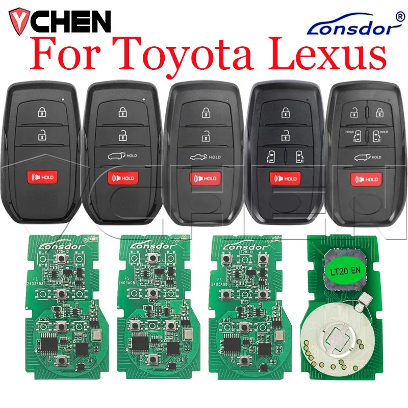 Keyless Go Lonsdor For Toyota 2021-2024 Sienna Venza Tacoma Tundra BZ4X 8A Chip Support K518 K518ISE KH100+ Generate Smart Key