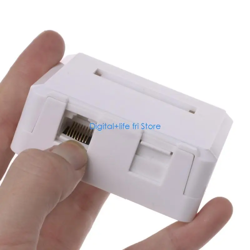 E06D غطاء الكمبيوتر لوحة مقابس وحدة الشبكة RJ11 RJ45 كابل واجهة منفذ مقبس الحائط المعدات الكهربائية