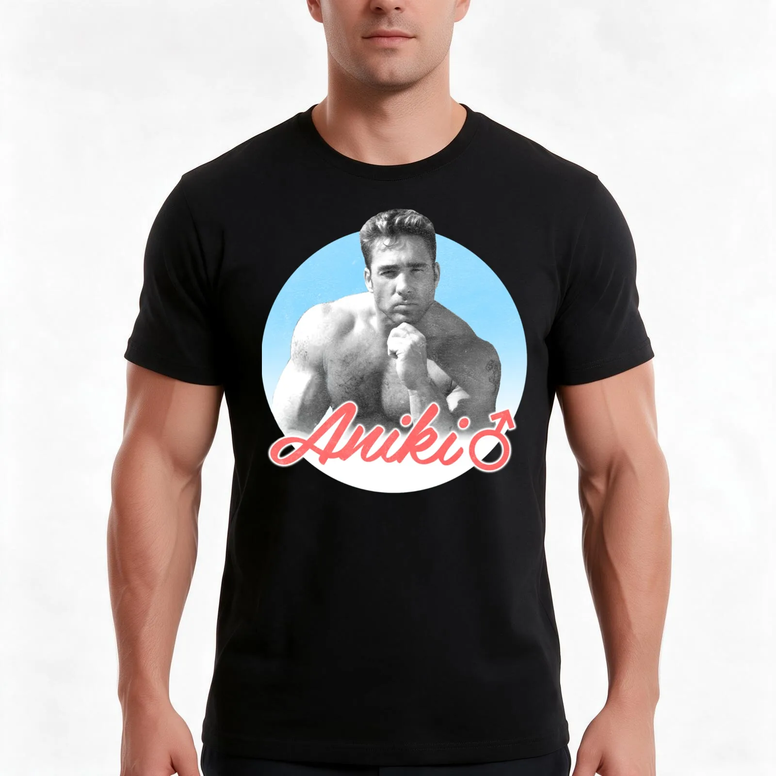 Aniki Billy Herrington Gachumuchi for ever T-Shirt, Summer Casual Cotton Tee, Oversized Streetwear Tops, Vintage Graphic Print