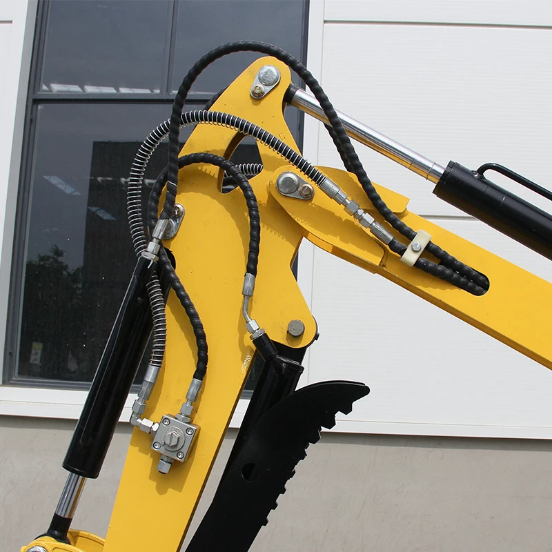 The Commercial Mini Excavator Equipped with 13.5 HP assembly Hydraulics and is Suitable for Farms, Gardens and other Sites