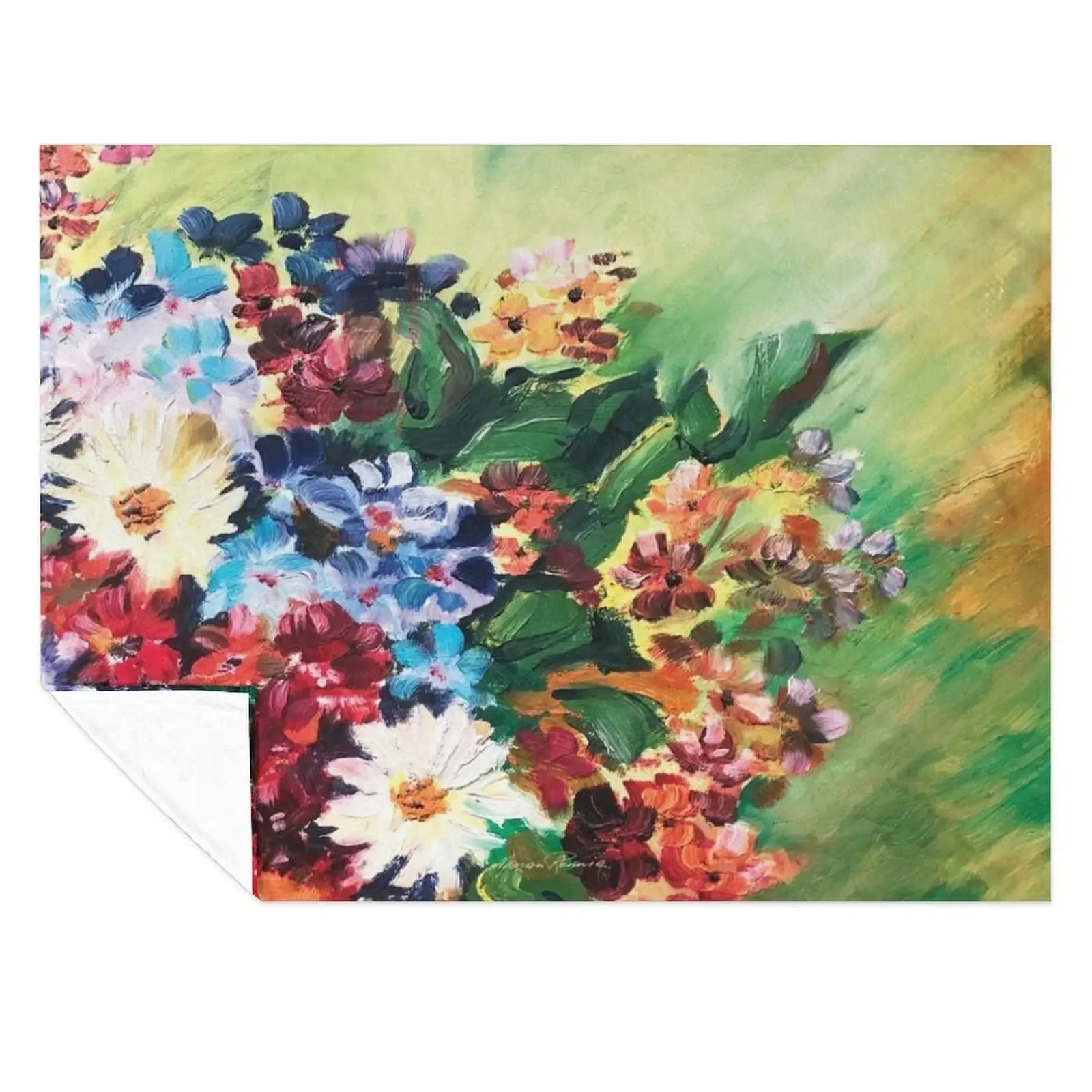 

More flowers from my youth Throw Blanket Flannels Shaggy Thermal Luxury Thicken Blankets