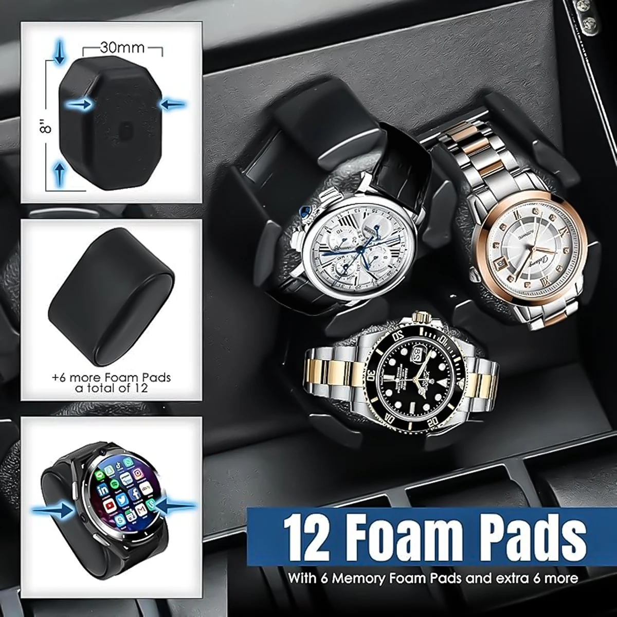 صندوق ملفاف الساعة لصندوق السا - مراجعة Jewelry And Watches Store وسعره