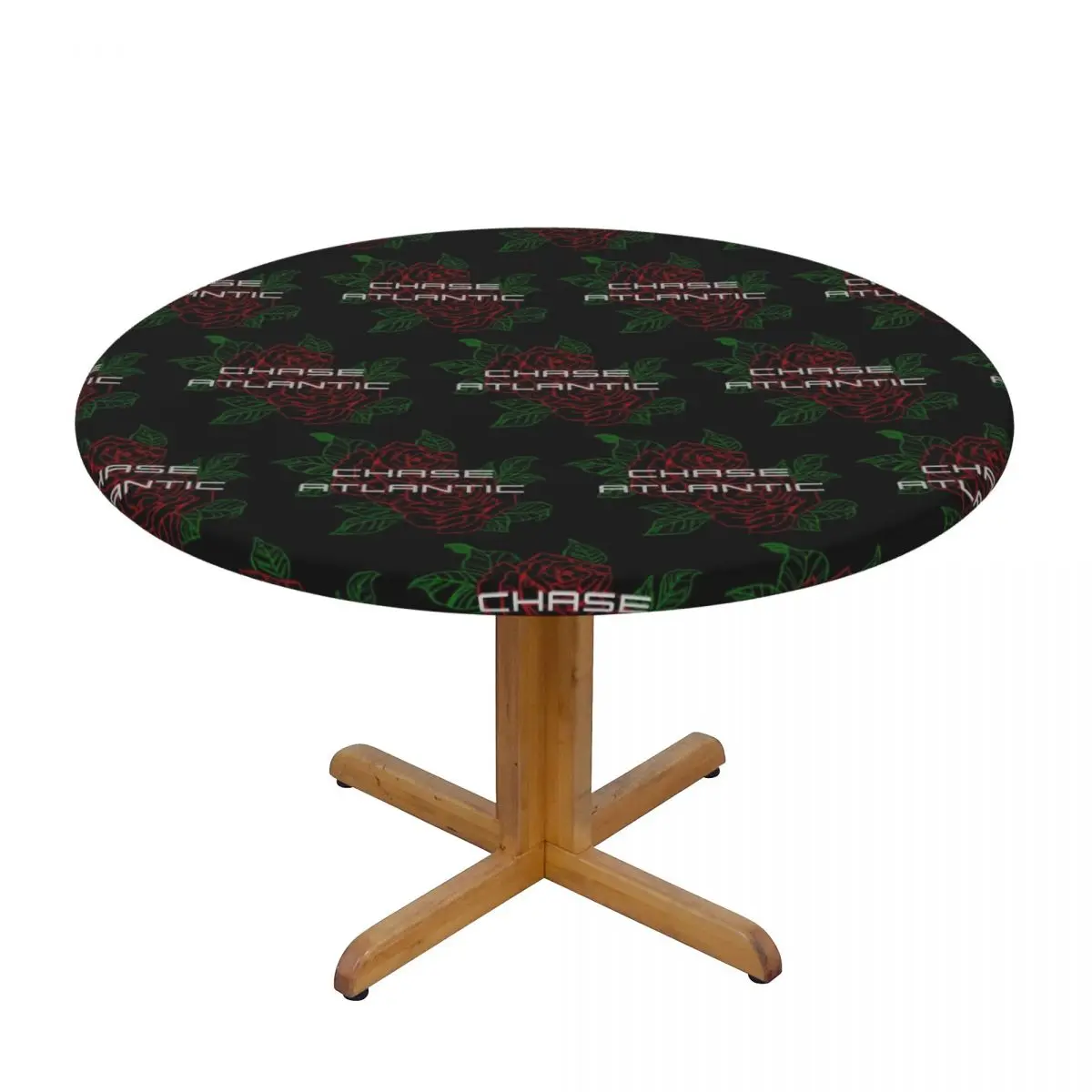 Chase Atlantic Rose Logo Waterproof Round Tablecloth Oilproof Table Cloth for Kitchen Events Dining Table Cover