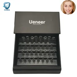 New Dental Veneer Mould Kit Composite Resin Light Cure Filling Anterior Front Tooth Whitening Tool Dentistry Materials 32Pcs/Set