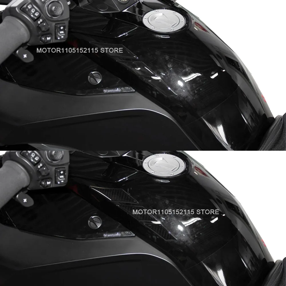 Can-am Spyder F3 Motorcycle Handlebar Sticker Crash Protector Decals Kit 3D Resin sticker kit For can-am Spyder F3 Black