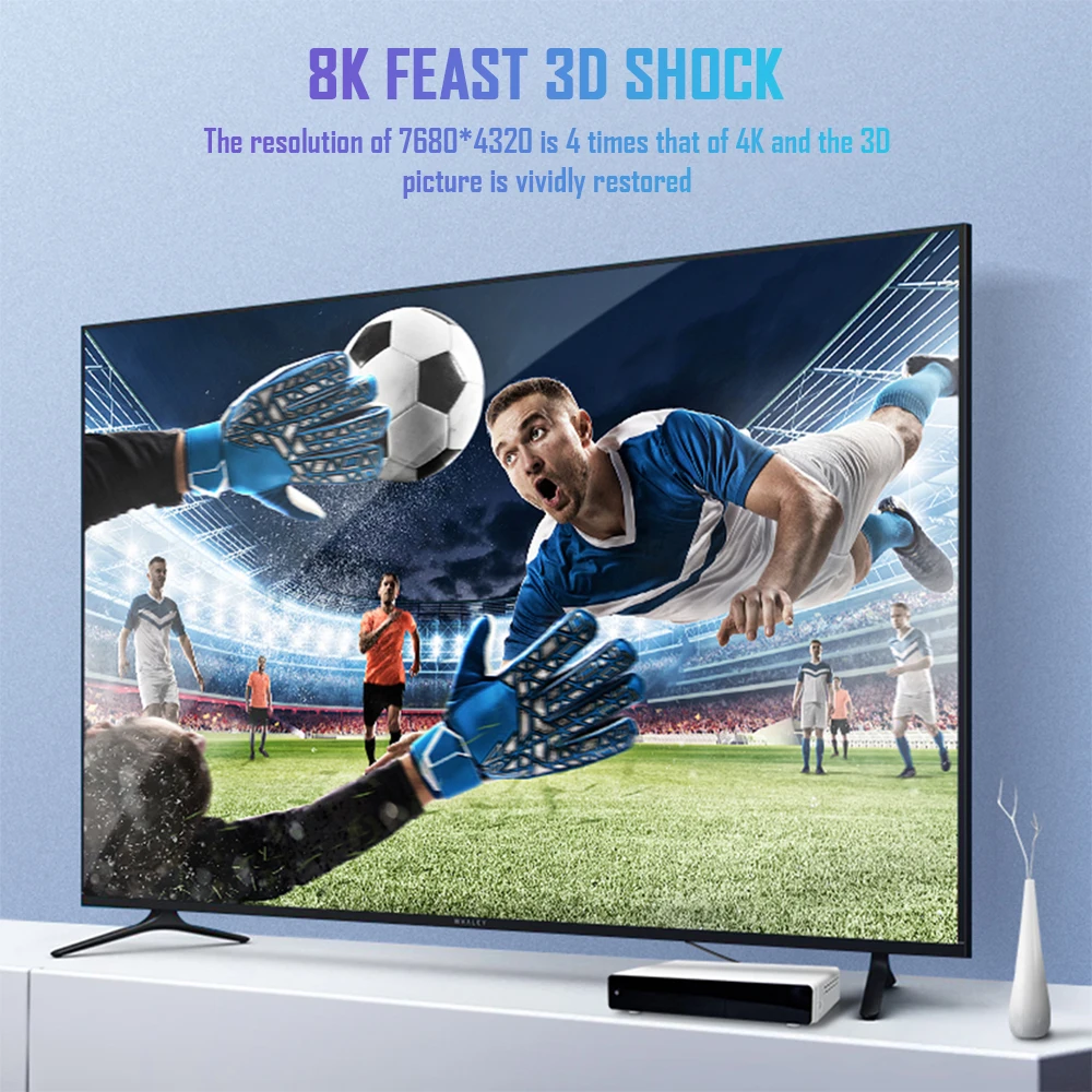 HDMI-Kabel 4K HDMI-kompatibles 2.0-Kabel 8K 60Hz 4K 120Hz 2K 144Hz 48Gbps HDTV-Splitter-Umschalter für Monitor TV Box Projektor 3m – Detail 22