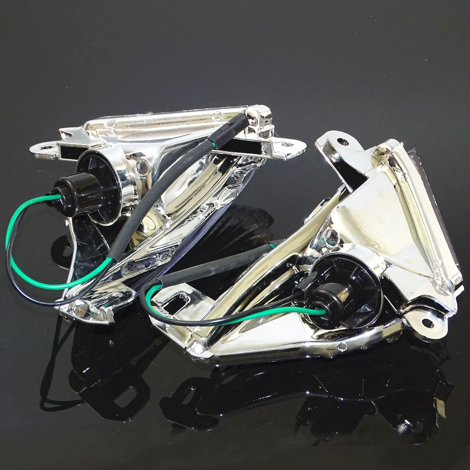WAASE-intermitentes delanteros EMARK para moto, lente indicadora intermitente para Kawasaki Ninja ZX6R ZX636 ZX-6R, ZX-636, 2005, 2006, 2007, 2008,