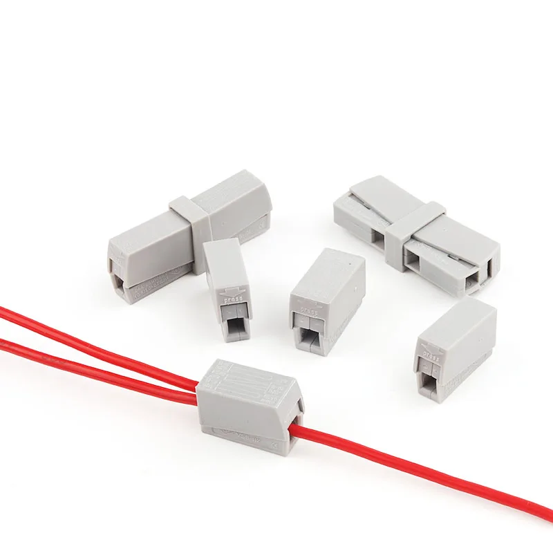 

25/50/100PCS Electrical Crimp Terminals Block Splice Cable Easy Fit Led Strip 111/112/121 wire connectors Push-in Terminal Port