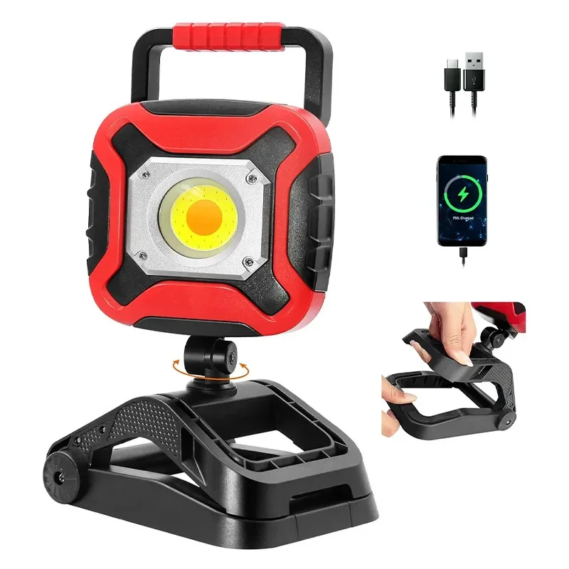 Magnetic rechargeable work light 4 lighting modes 360 ° and 180 °