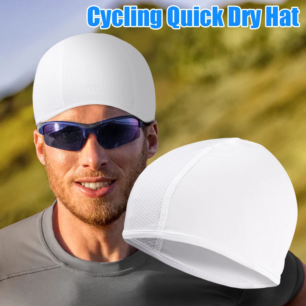 3/1pc Summer Cooling Skull Caps Helmet Liner Anti-UV Anti-Sweat Wicking Cycling Running Motorcycle Riding Under Hard Hat Liner