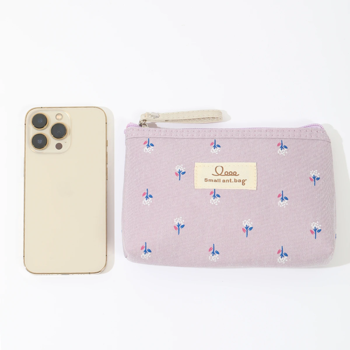 Instagram Style Canvas Makeup Bag Printed Women's Portable Student Pencil Case Travel Storage Toiletries Bag