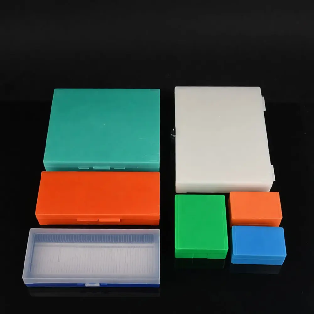 Microscope Slide Storage Box Pathology Specimen Holder Laboratory Container Organizer Case Secure Buckle For Biological Samples