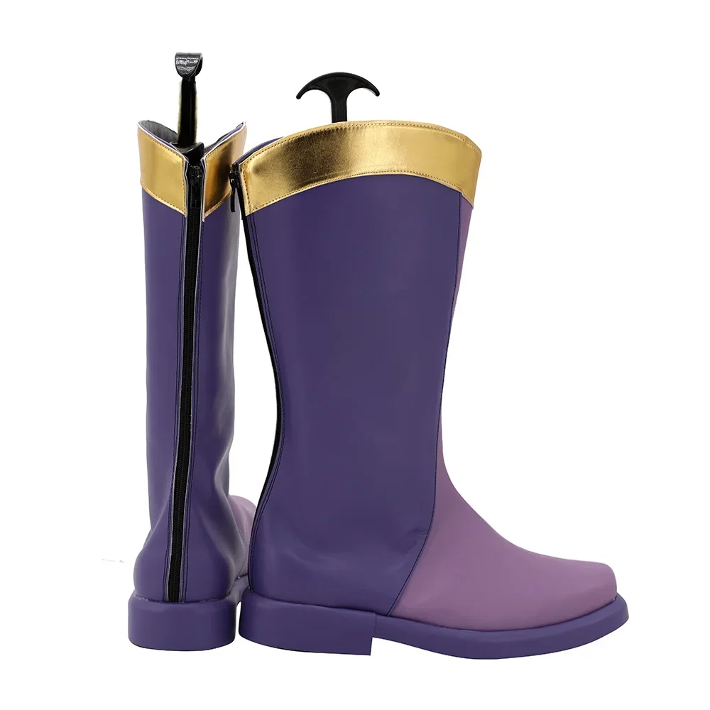 She-Ra Princesas do Poder King Micah Botas Cosplay Sapatos Roxos Personalizados Qualquer Tamanho